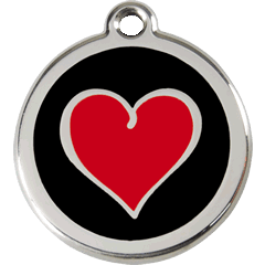 Red Dingo Stainless Steel with Enamel- Colors as shown - Rocky & Maggie's Pet Boutique and Salon