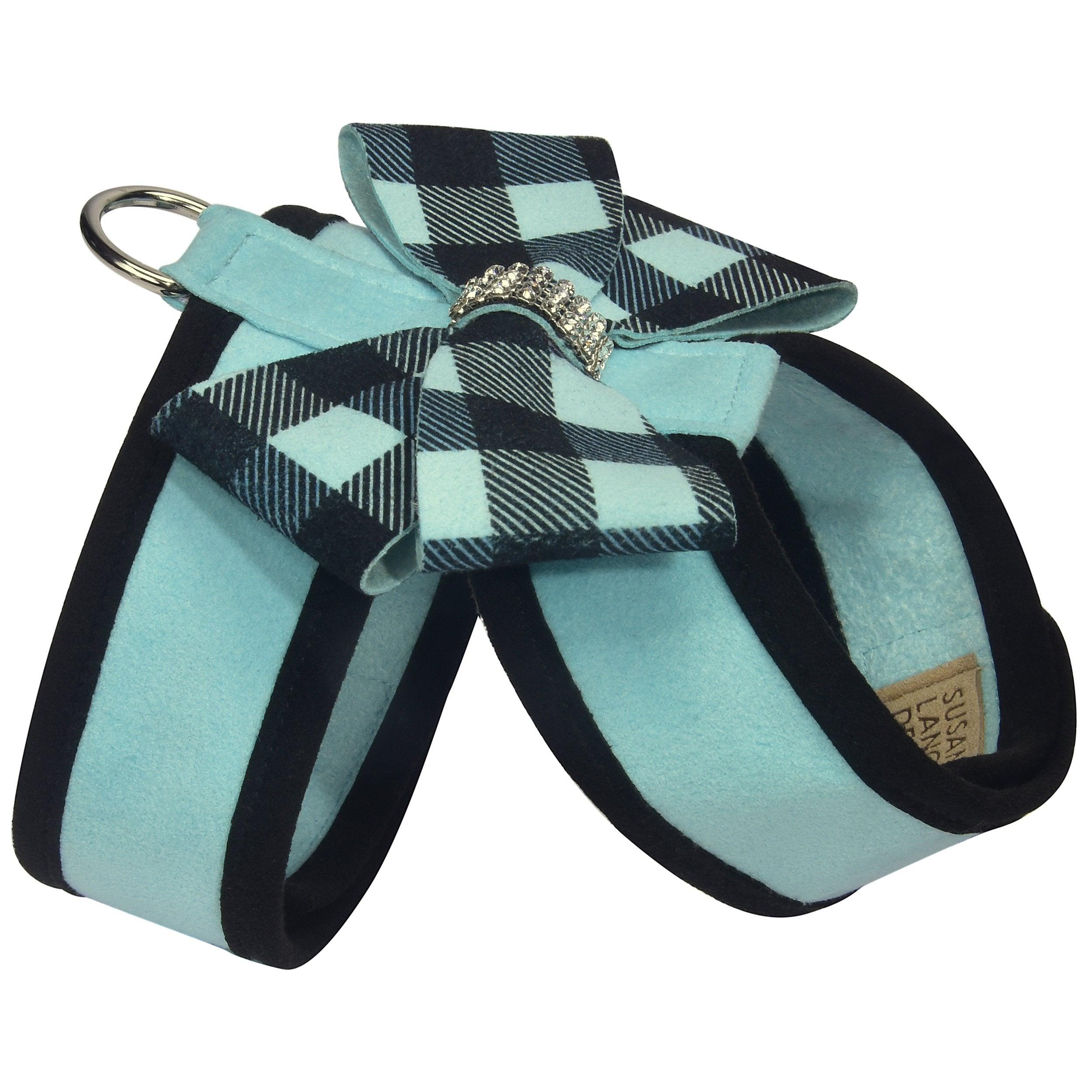Tiffi Gingham Nouveau Bow Tinkie Harness - Rocky & Maggie's Pet Boutique and Salon