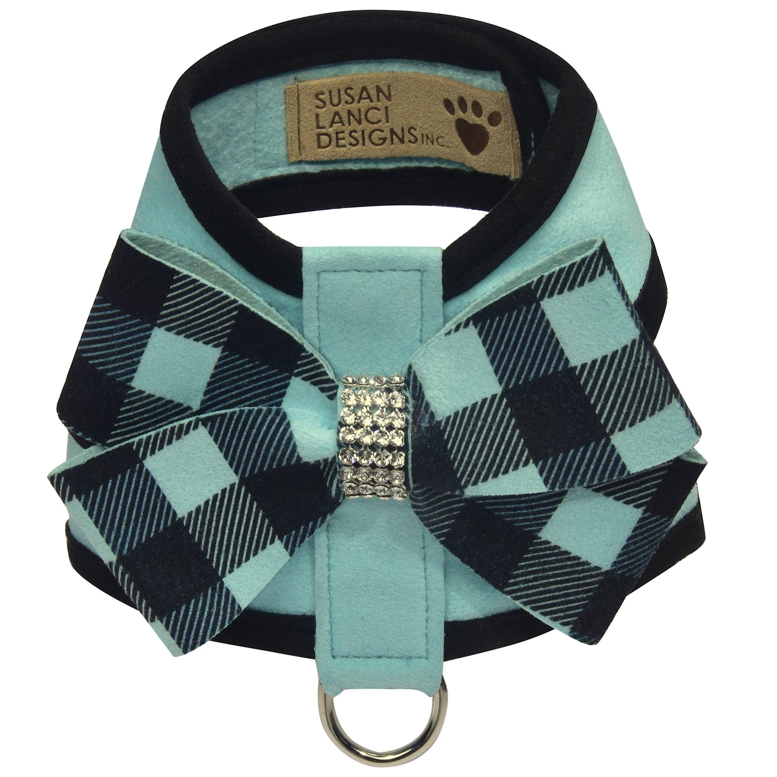 Tiffi Gingham Nouveau Bow Tinkie Harness - Rocky & Maggie's Pet Boutique and Salon