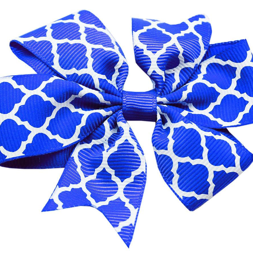 Hair Bow Quatrefoil w/ Alligator Clip - Rocky & Maggie's Pet Boutique and Salon