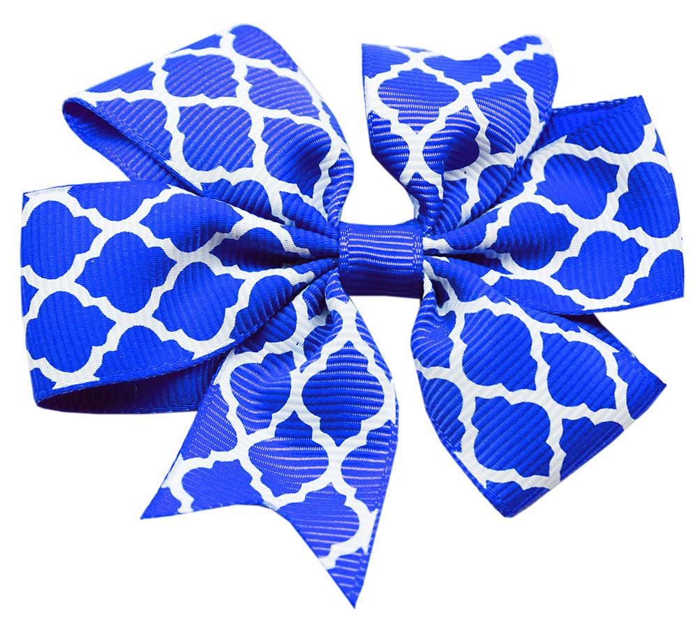 Hair Bow Quatrefoil w/ Alligator Clip - Rocky & Maggie's Pet Boutique and Salon