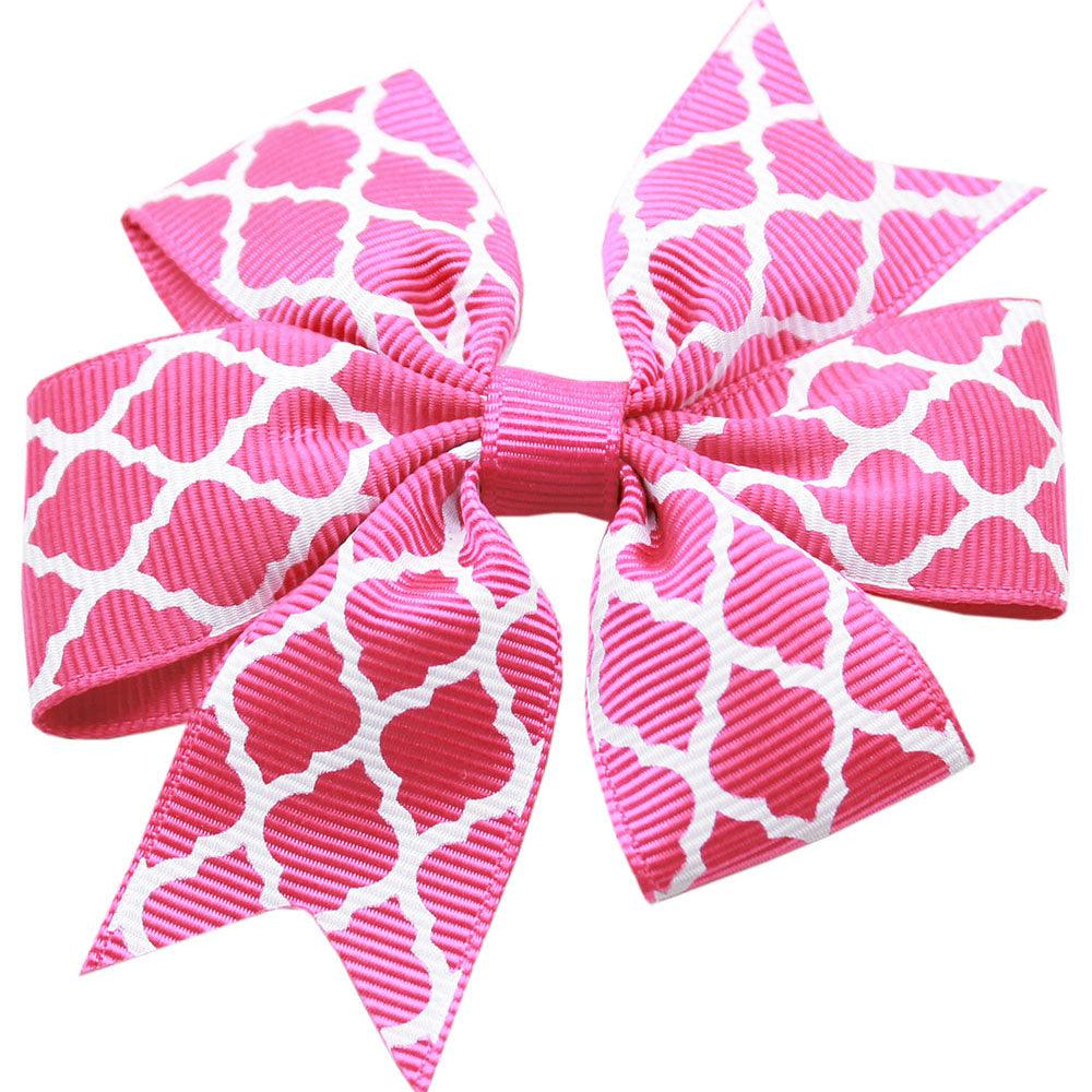 Hair Bow Quatrefoil w/ Alligator Clip - Rocky & Maggie's Pet Boutique and Salon