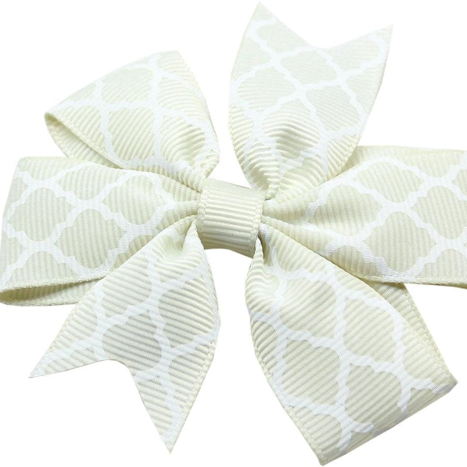 Hair Bow Quatrefoil w/ Alligator Clip - Rocky & Maggie's Pet Boutique and Salon