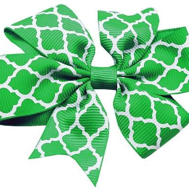 Hair Bow Quatrefoil w/ Alligator Clip - Rocky & Maggie's Pet Boutique and Salon