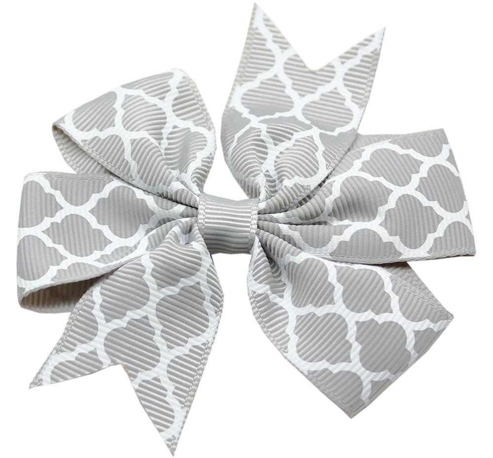 Hair Bow Quatrefoil w/ Alligator Clip - Rocky & Maggie's Pet Boutique and Salon