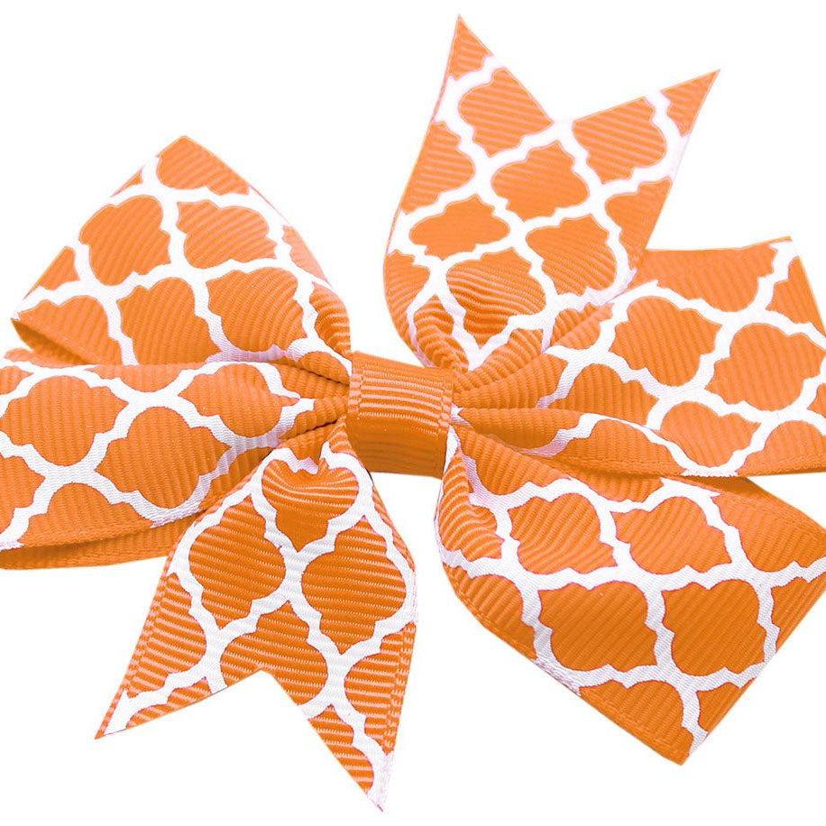 Hair Bow Quatrefoil w/ Alligator Clip - Rocky & Maggie's Pet Boutique and Salon
