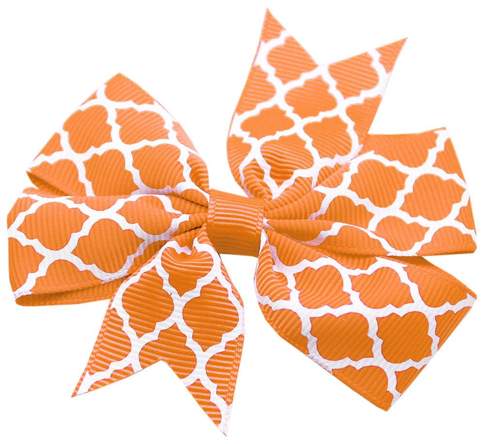 Hair Bow Quatrefoil w/ Alligator Clip - Rocky & Maggie's Pet Boutique and Salon