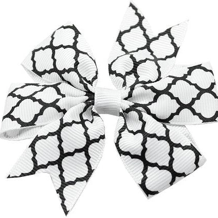 Hair Bow Quatrefoil w/ Alligator Clip - Rocky & Maggie's Pet Boutique and Salon