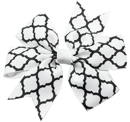 Hair Bow Quatrefoil w/ Alligator Clip - Rocky & Maggie's Pet Boutique and Salon