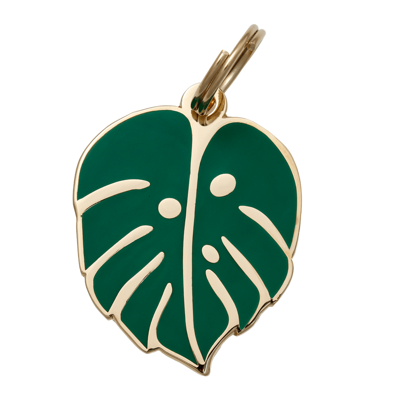 Monstera Leaf Pet ID Tag - Rocky & Maggie's Pet Boutique and Salon