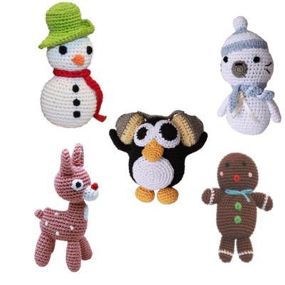 Knit Knack Christmas Collection Organic Dog Toy - Rocky & Maggie's Pet Boutique and Salon