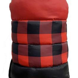 Red Buffalo Check Color Block Puffer Jacket - Rocky & Maggie's Pet Boutique and Salon