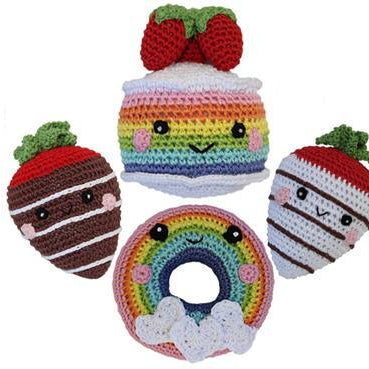 Knit Knacks Sweet Tooth Collection Organic Cotton Small Dog Toy - Rocky & Maggie's Pet Boutique and Salon