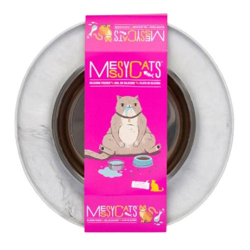 Messy Mutts Cat Feeder Silicone Marble - Rocky & Maggie's Pet Boutique and Salon