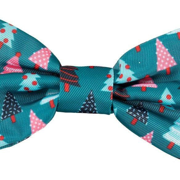 Christmas Trees Green Bowties by FuzzYard - Rocky & Maggie's Pet Boutique and Salon