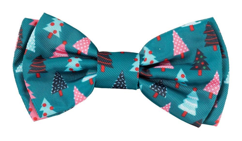 Christmas Trees Green Bowties by FuzzYard - Rocky & Maggie's Pet Boutique and Salon