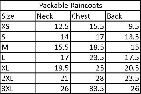 Packable Raincoat - Rocky & Maggie's Pet Boutique and Salon