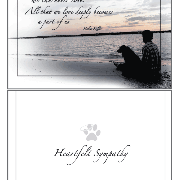 What We Have Once Sympathy Card - Rocky & Maggie's Pet Boutique and Salon