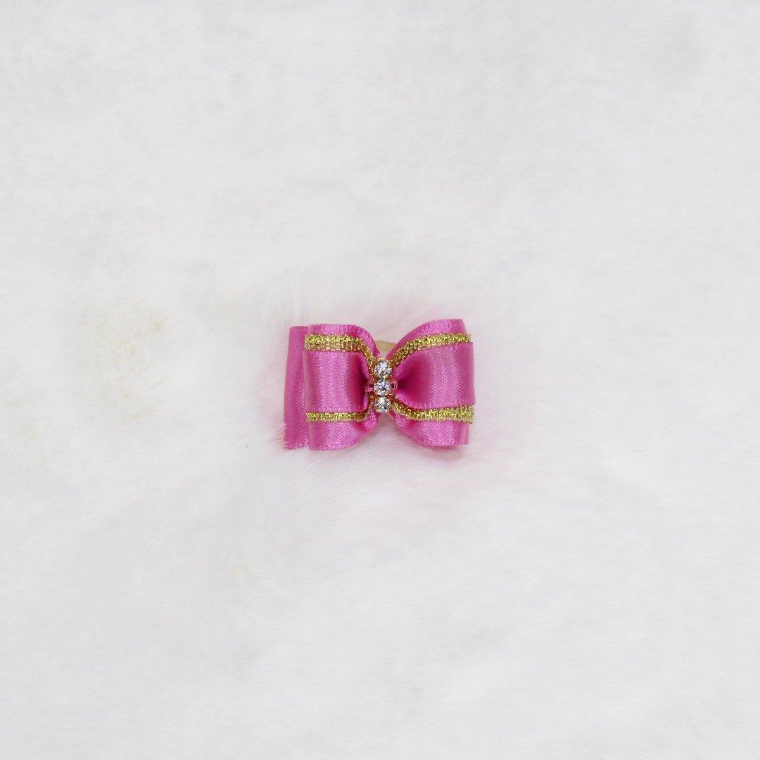 Three Crystal Bow - Rocky & Maggie's Pet Boutique and Salon