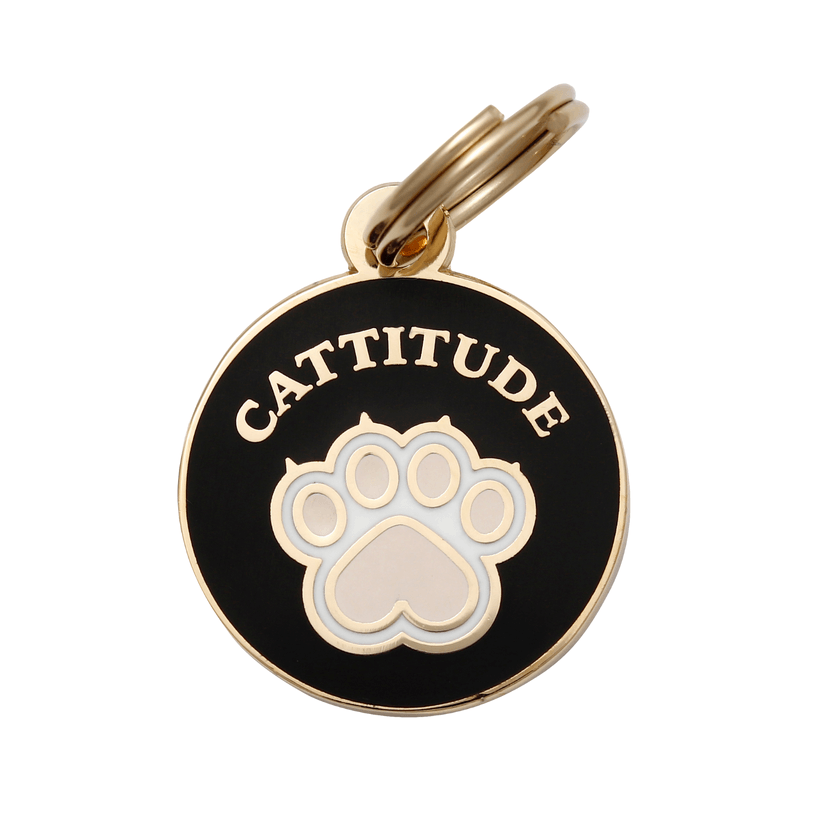 Cattitude Pet ID Tag - Rocky & Maggie's Pet Boutique and Salon