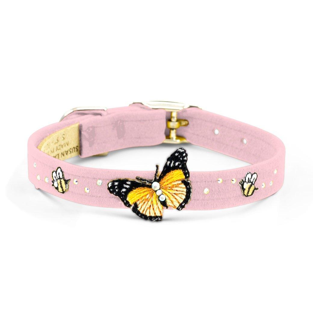 Pink Butterflies & Bees Collar - Rocky & Maggie's Pet Boutique and Salon