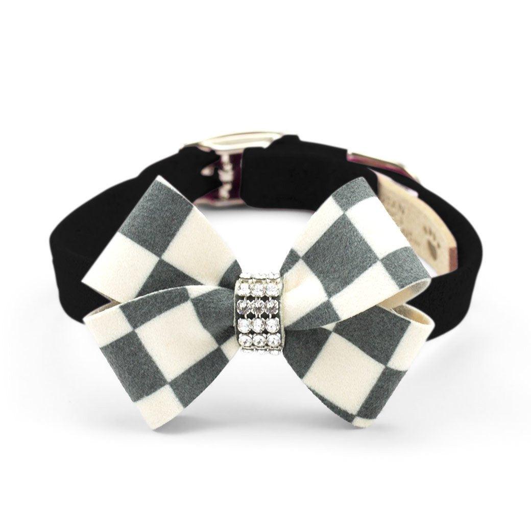 Windsor Check Nouveau Bow Collar - Rocky & Maggie's Pet Boutique and Salon