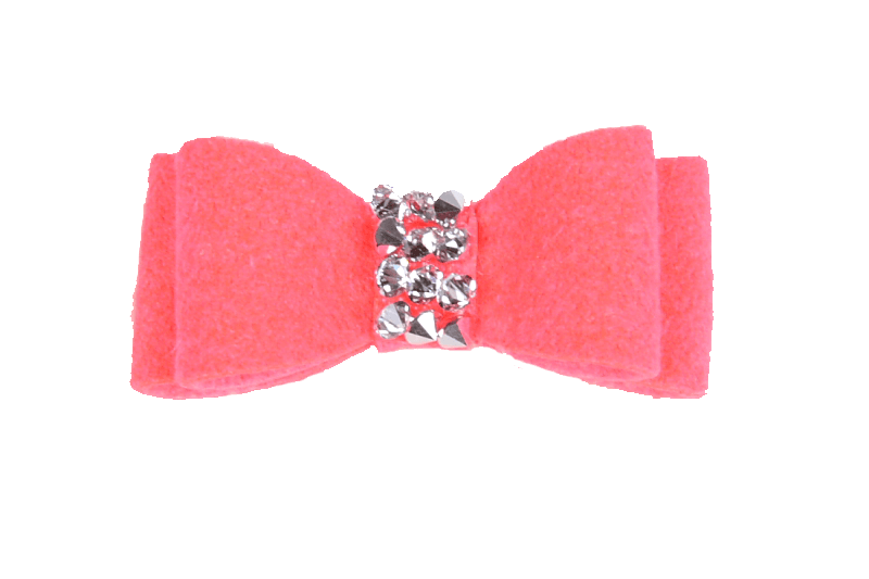 Crystal Rocks Hair Bow - Rocky & Maggie's Pet Boutique and Salon