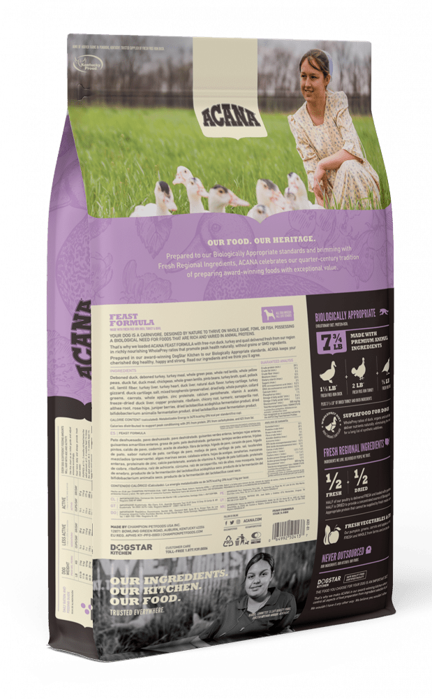 ACANA Feast Formula Grain Free Dry Dog Food - Rocky & Maggie's Pet Boutique and Salon