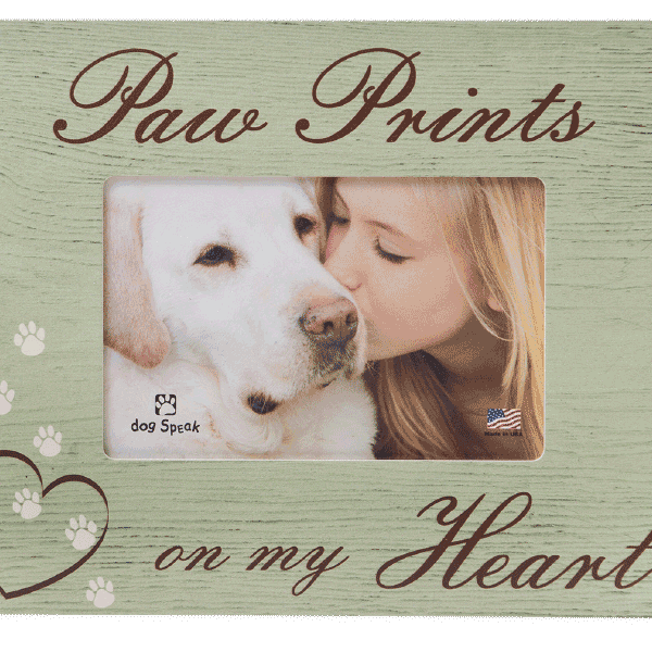 Paw Prints On My Heart Frame - Rocky & Maggie's Pet Boutique and Salon