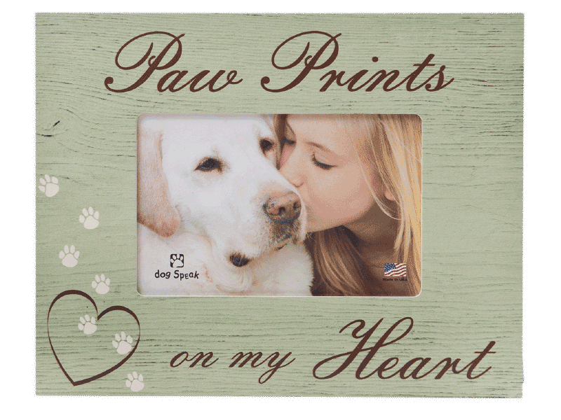 Paw Prints On My Heart Frame - Rocky & Maggie's Pet Boutique and Salon