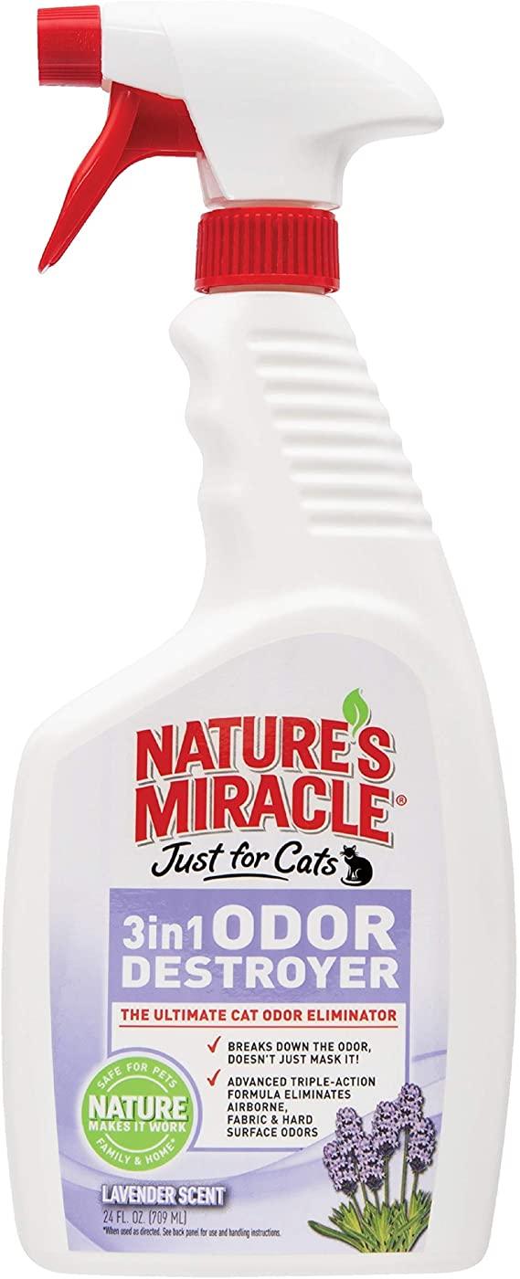 Just for Cats 3in1 Odor Destroyer - Lavender, 24 fl oz - Rocky & Maggie's Pet Boutique and Salon