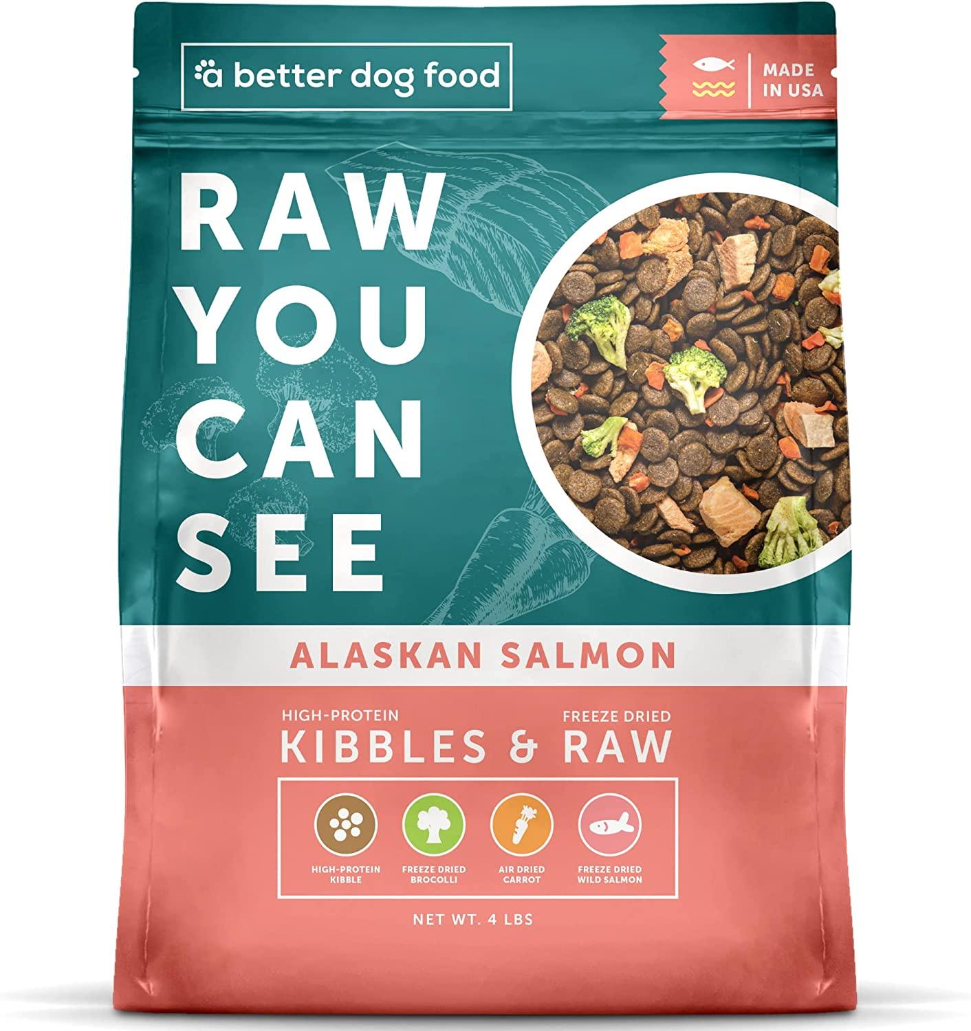 A Better Dog Food Salmon Raw You Can See Freeze dried Dog