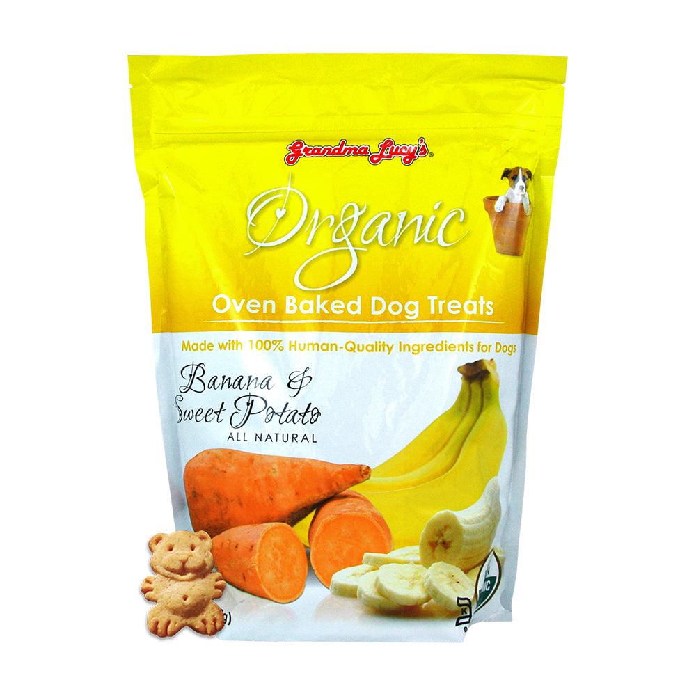 Grandma LucyÕs Organic Oven Baked Banana & Sweet Potato Recipe Dog Treats 14 Oz