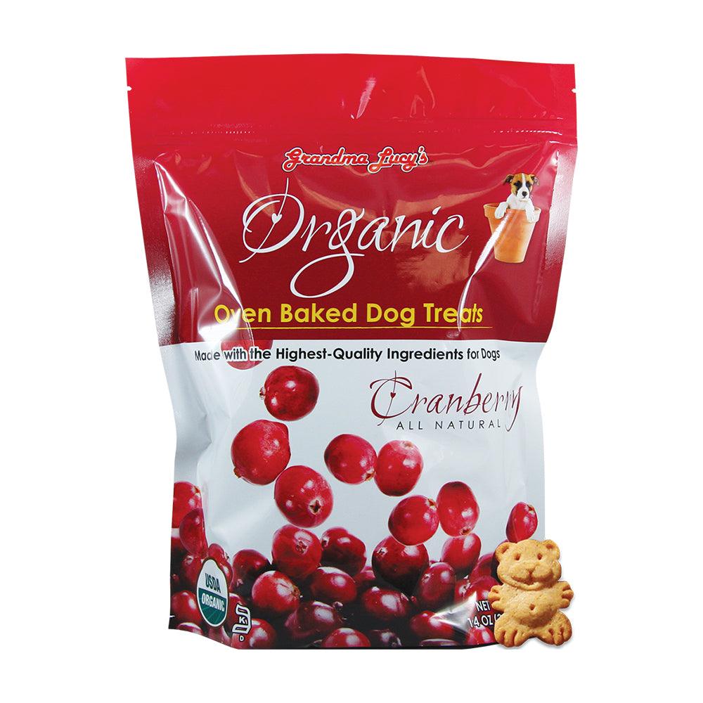 Grandma LucyÕs Organic Oven Baked Cranberry Recipe Dog Treats 14 Oz