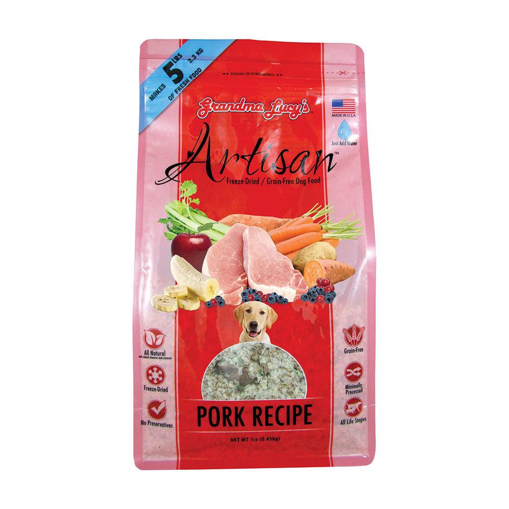Grandma LucyÕs Artisan Freeze Dried Grain Free Pork Recipe Dog Food 1 Lbs