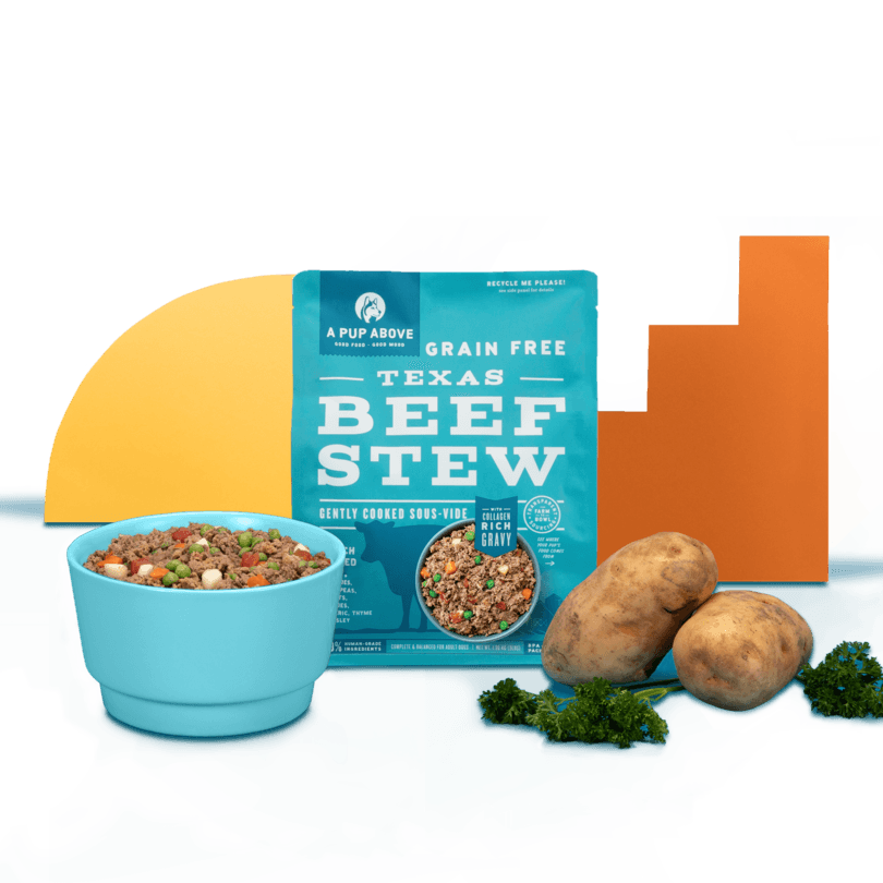 A Pup Above Texas Beef Stew Sous Vide Dog Food - Rocky & Maggie's Pet Boutique and Salon