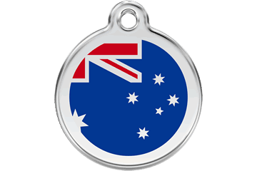 Red Dingo Stainless Steel With Enamel (Flags) - Rocky & Maggie's Pet Boutique and Salon