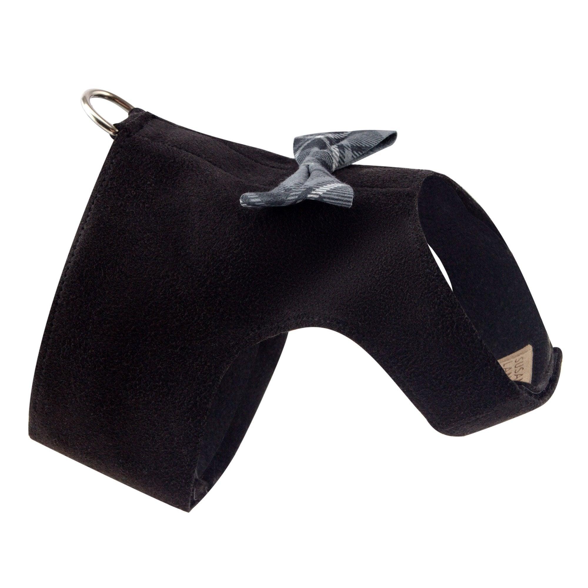 Scotty Bailey Harness Charcoal Plaid Bow Tie - Rocky & Maggie's Pet Boutique and Salon