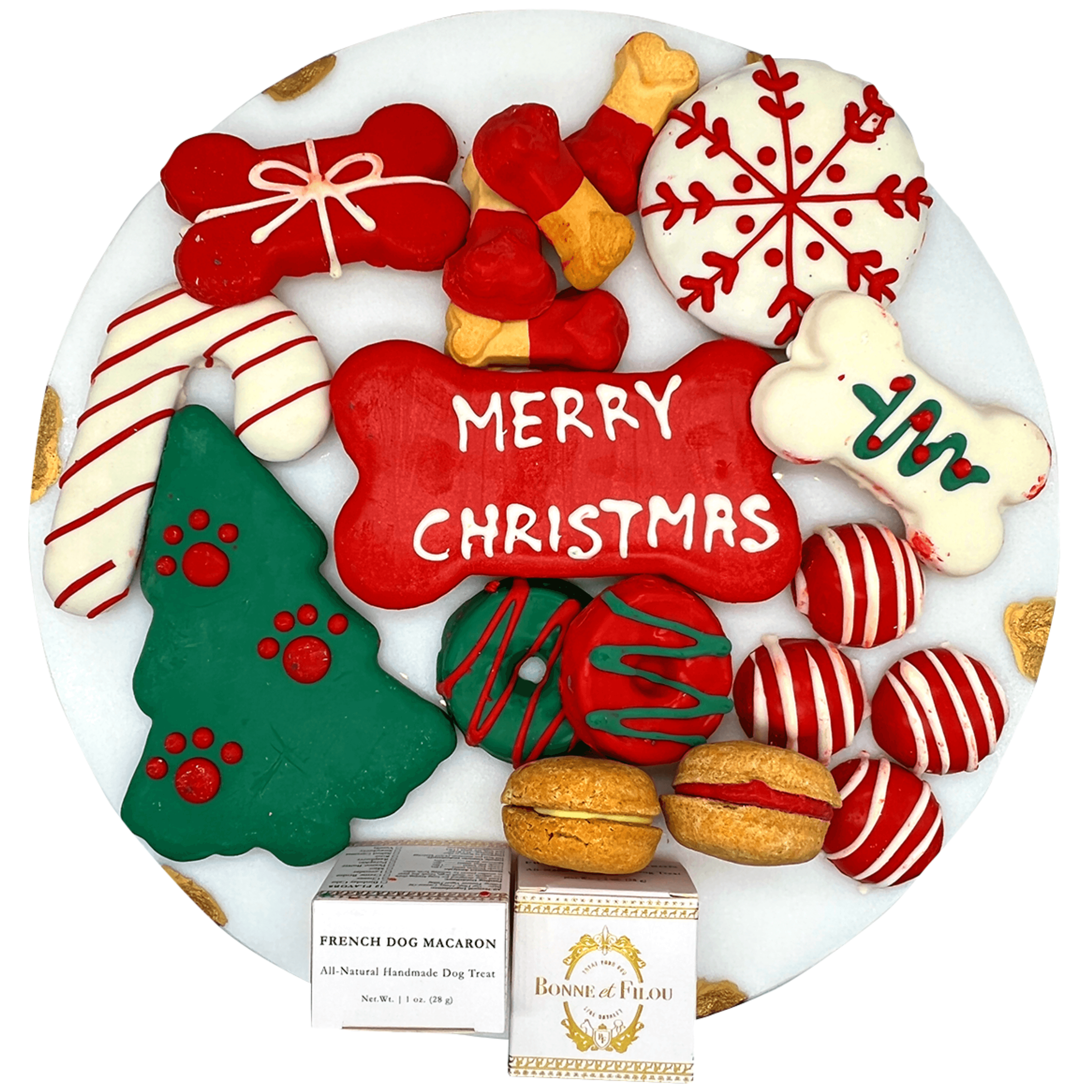 Christmas Dog Treats Gift Box - Rocky & Maggie's Pet Boutique and Salon