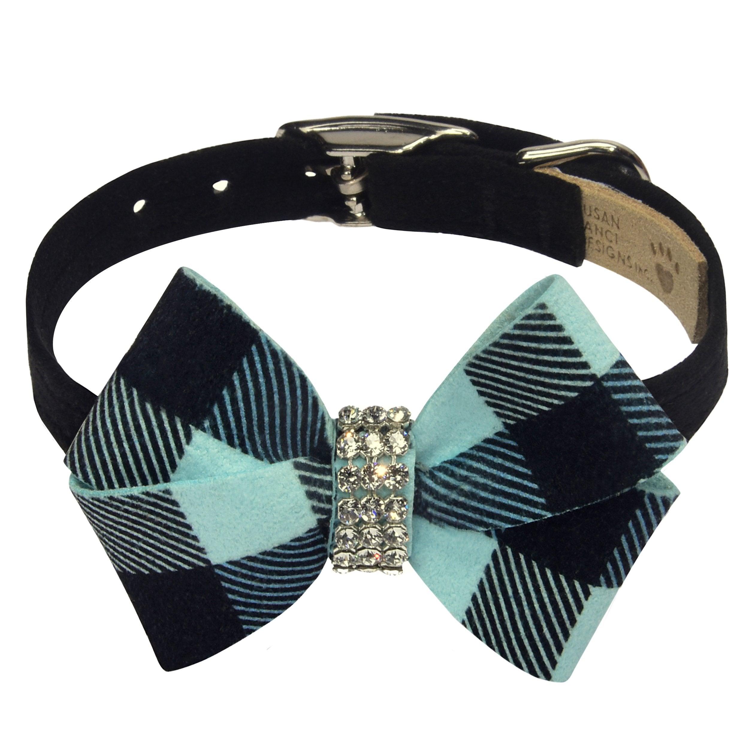 Tiffi Gingham Nouveau Bow Collar - Rocky & Maggie's Pet Boutique and Salon