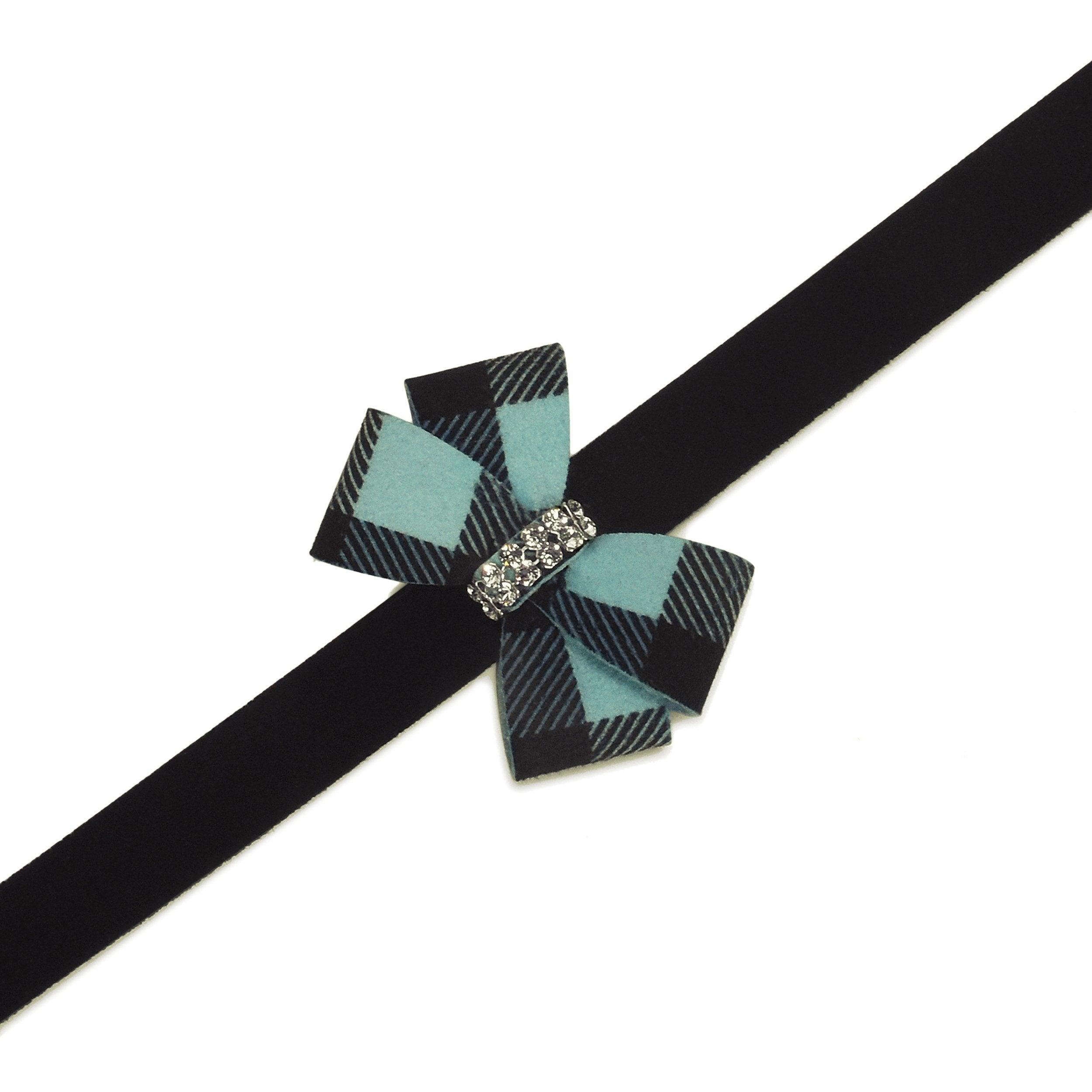 Tiffi Gingham Nouevau Bow Leash - Rocky & Maggie's Pet Boutique and Salon