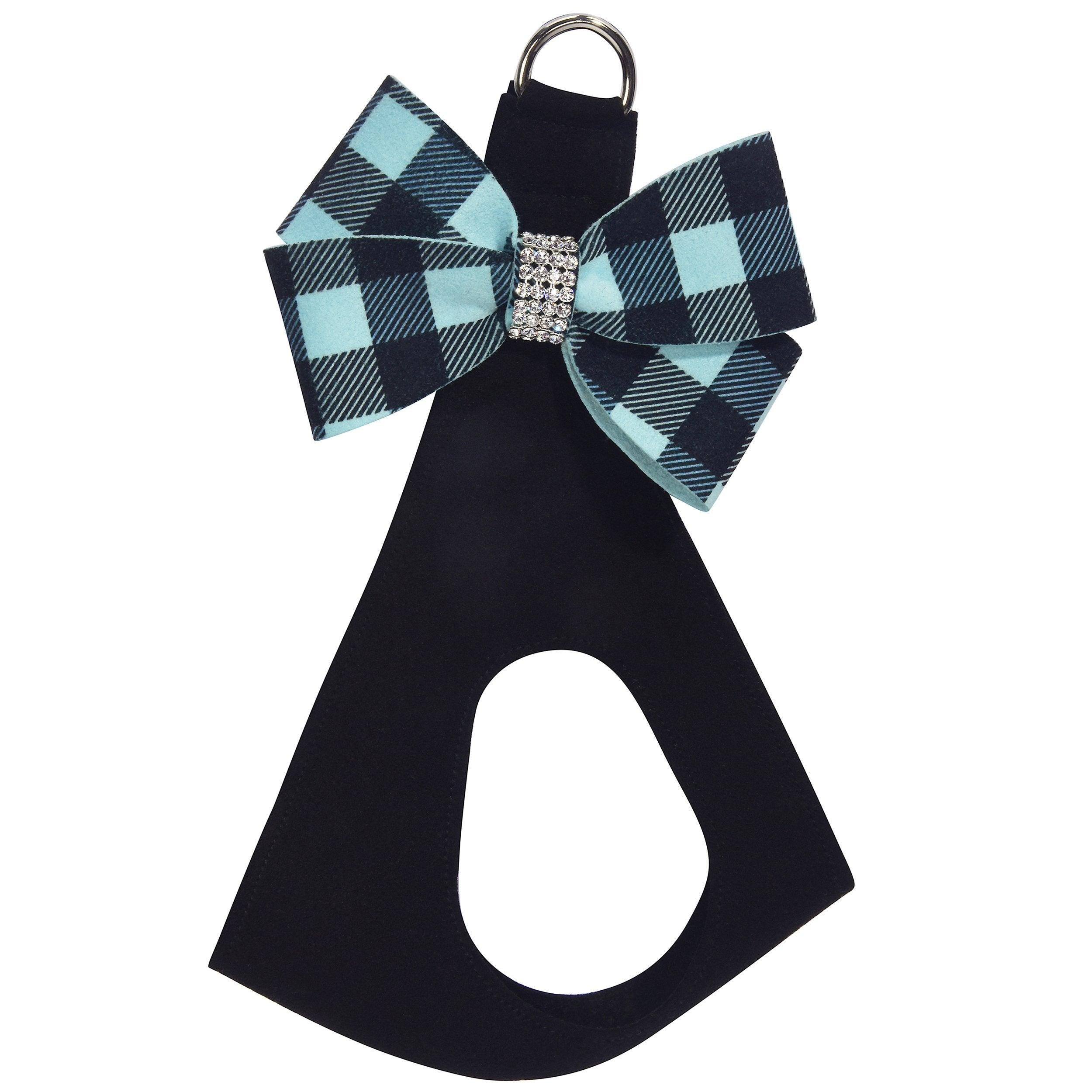 Tiffi Gingham Nouveau Bow Step In Harness - Rocky & Maggie's Pet Boutique and Salon