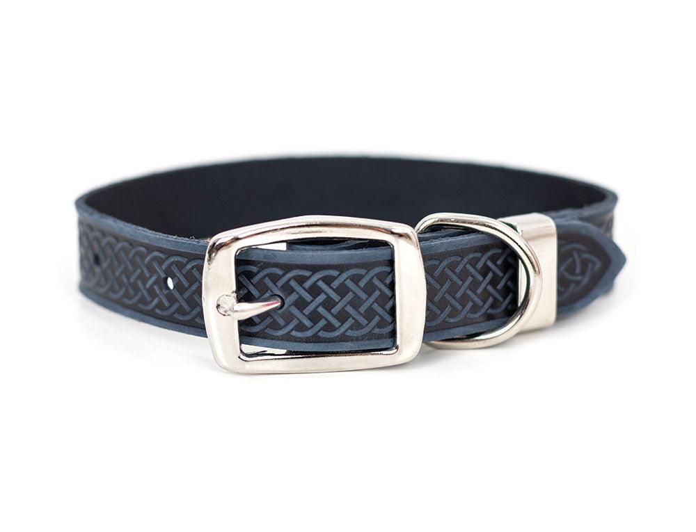 Celtic Style Buckle Leather Collar - Rocky & Maggie's Pet Boutique and Salon