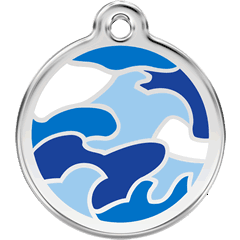 Red Dingo Stainless Steel with Enamel- Colors as shown - Rocky & Maggie's Pet Boutique and Salon
