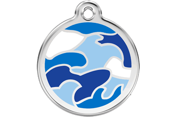 Red Dingo Stainless Steel with Enamel- Colors as shown - Rocky & Maggie's Pet Boutique and Salon