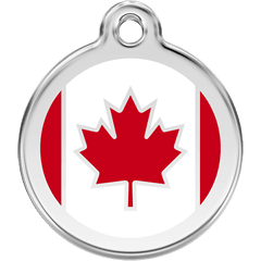 Red Dingo Stainless Steel With Enamel (Flags) - Rocky & Maggie's Pet Boutique and Salon