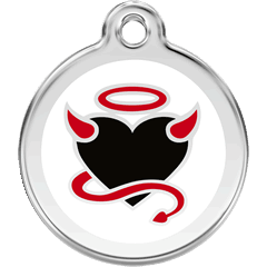 Red Dingo Stainless Steel with Enamel- Colors as shown - Rocky & Maggie's Pet Boutique and Salon