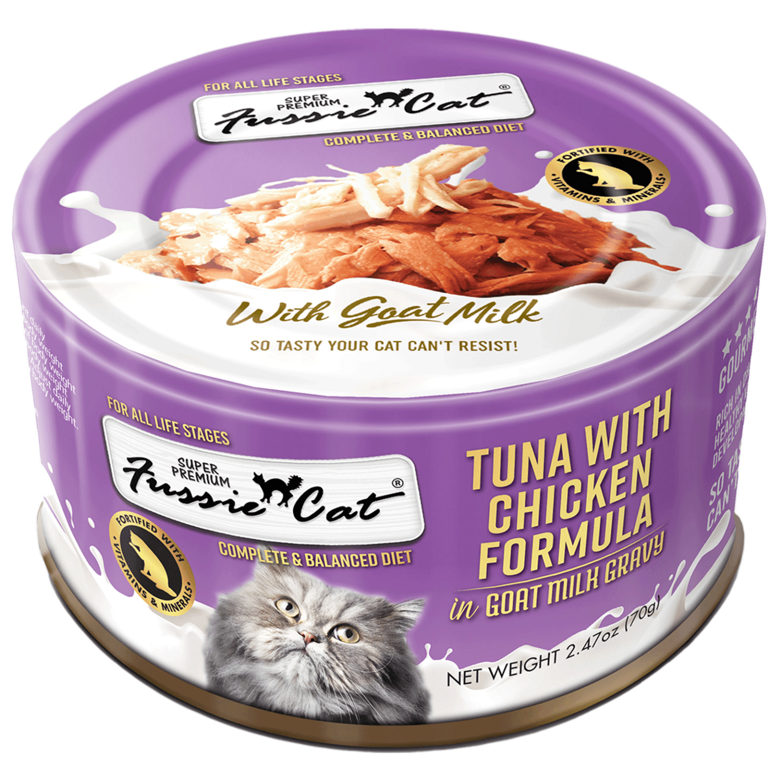 Fussie Cat Tuna with Chicken Formula in Goat Milk Gravy - Rocky & Maggie's Pet Boutique and Salon