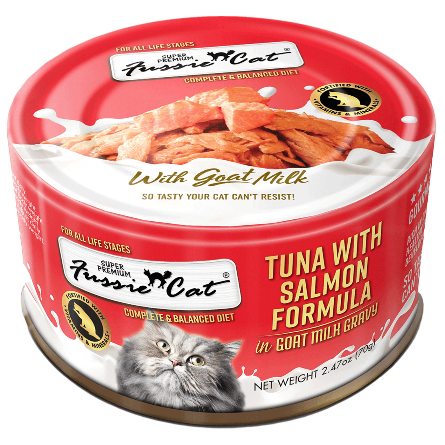 Fussie Cat Tuna with Salmon Formula in Goat Milk Gravy - Rocky & Maggie's Pet Boutique and Salon