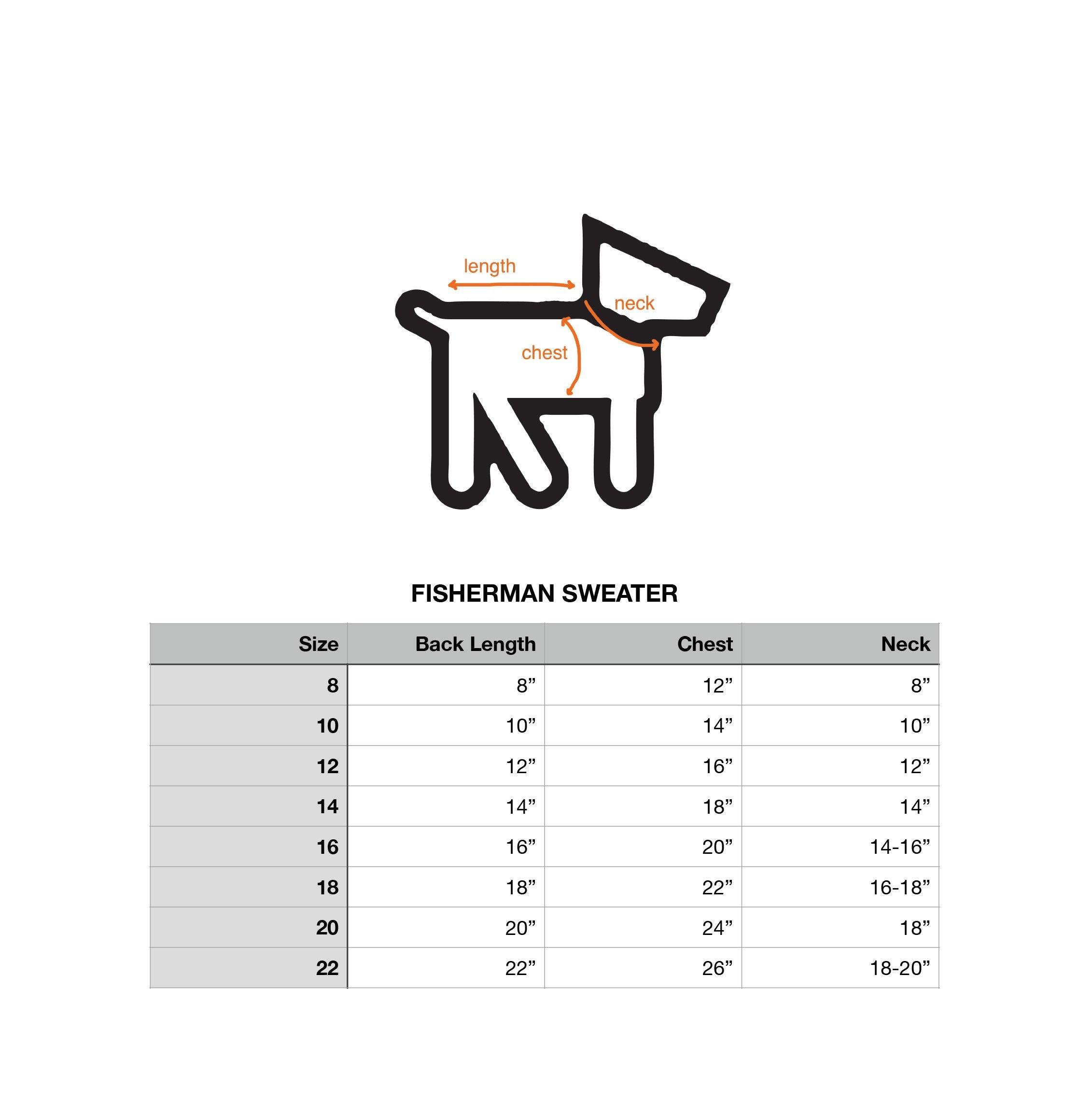 Fisherman Sweater - Rocky & Maggie's Pet Boutique and Salon